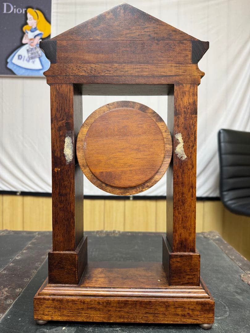 ☆アンティーク木製置時計 demain ドマン