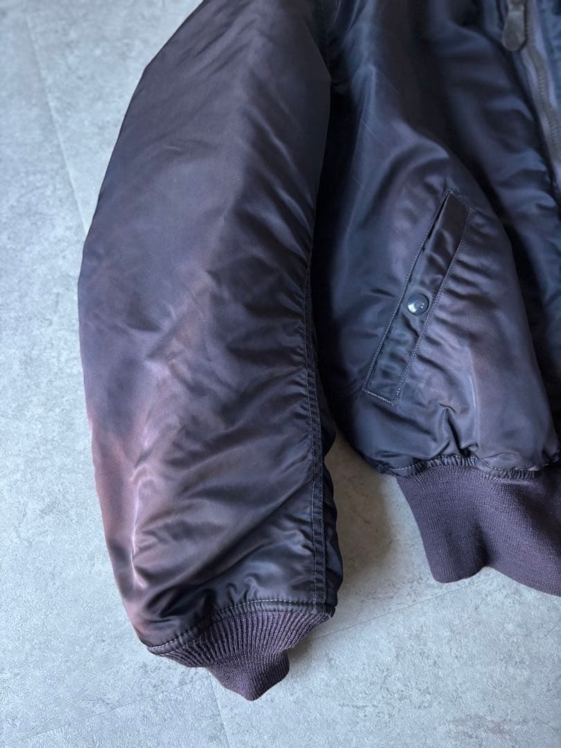 USA製 ALPHA 1968年復刻 USAF MA-1 フェードネイビー L