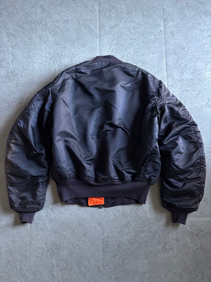 USA製 ALPHA 1968年復刻 USAF MA-1 フェードネイビー L