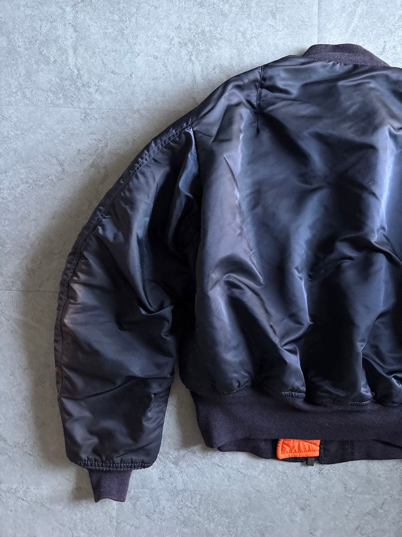 USA製 ALPHA 1968年復刻 USAF MA-1 フェードネイビー L