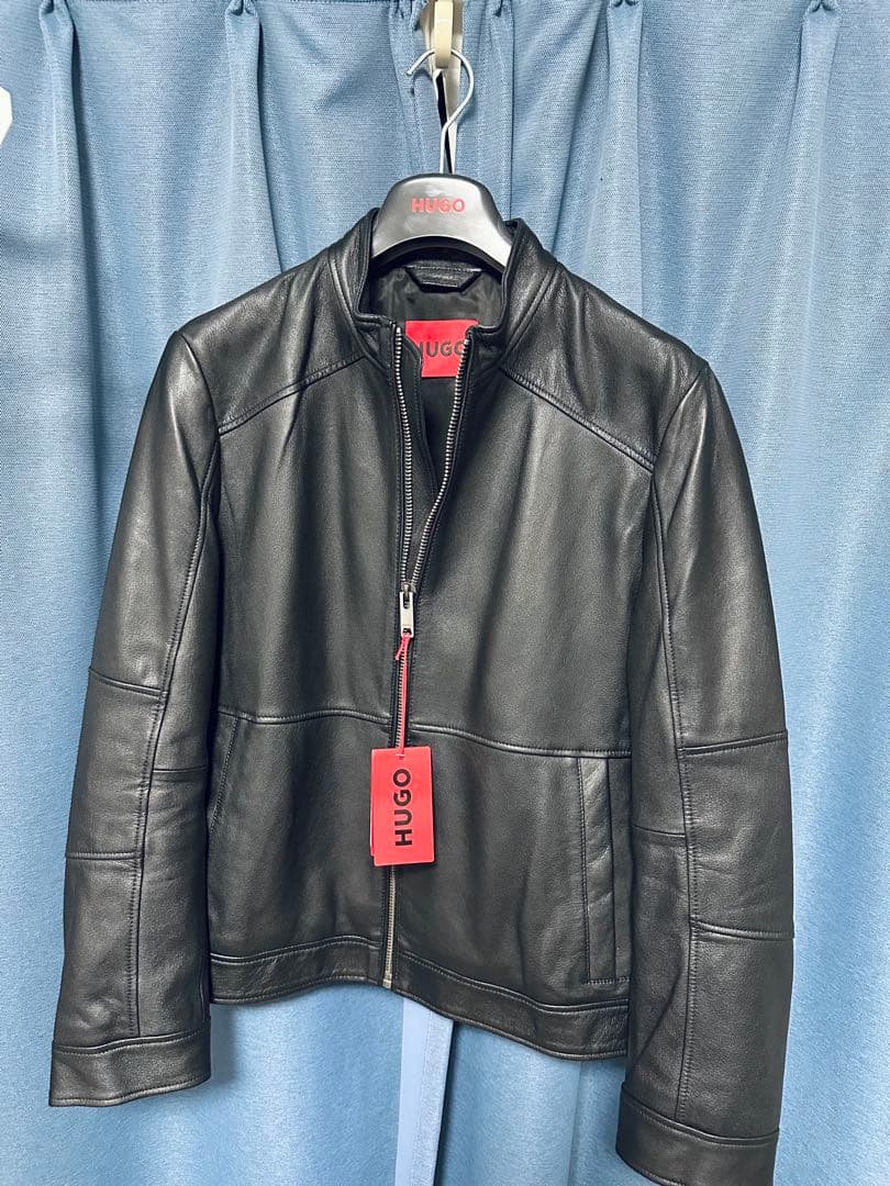 HUGO BOSS レザージャケット 山羊 ゴートスキン 革ジャン
