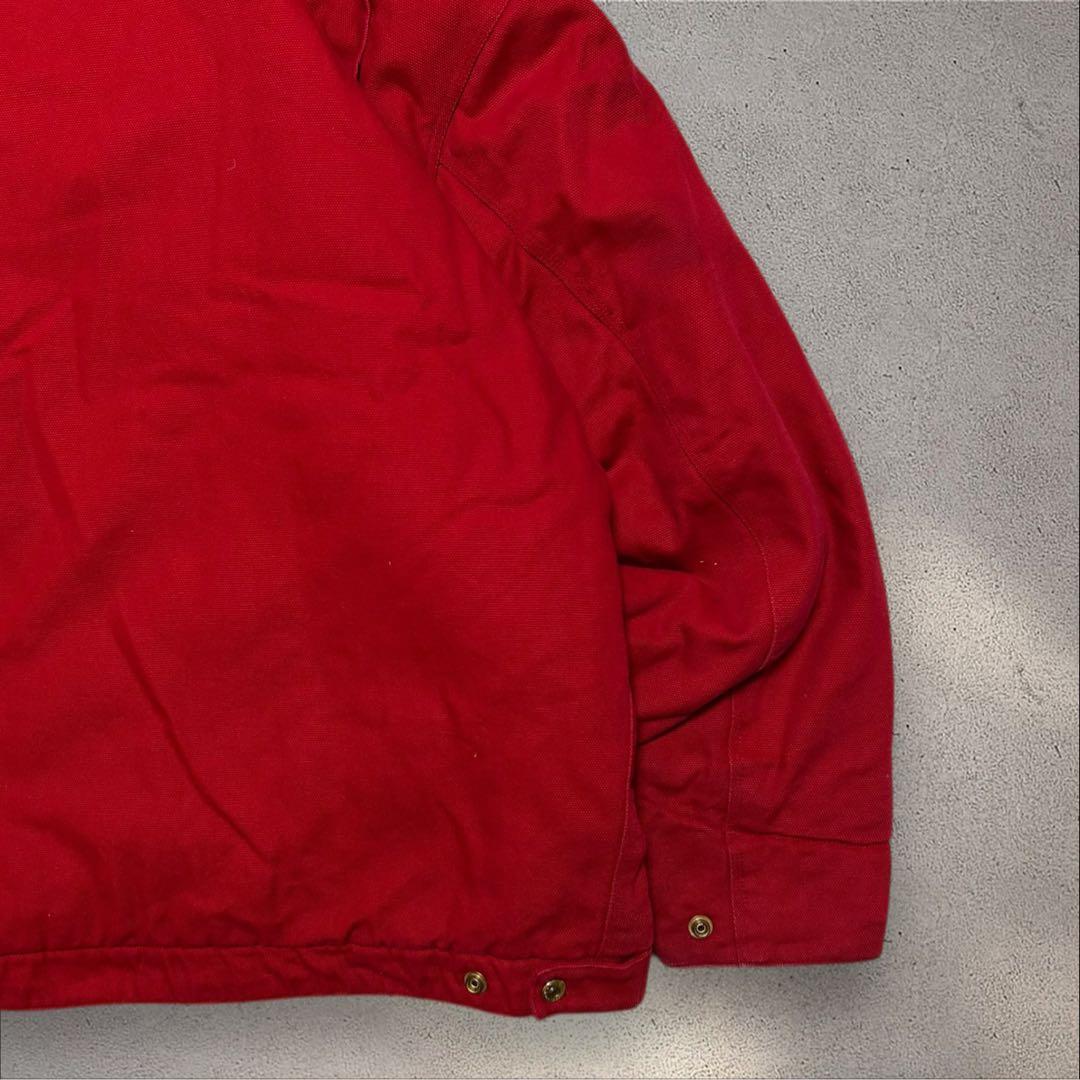 希少USA古着 00sデトロイトジャケットキルティングライナー襟コーデダック地