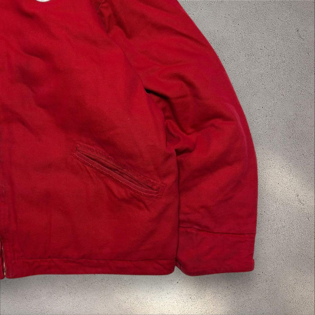 希少USA古着 00sデトロイトジャケットキルティングライナー襟コーデダック地