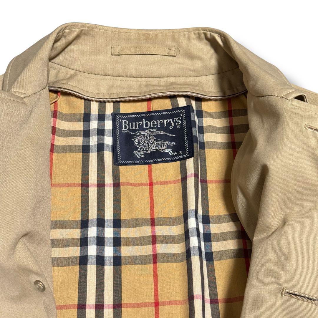 Burberry バーバリー ベージュ ステンカラーコート ノバチェック L相当