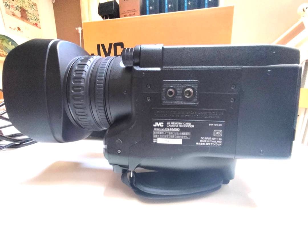 JVC GY-HM280業務用ビデオカメラ AZDENマイク バッテリー5個付き