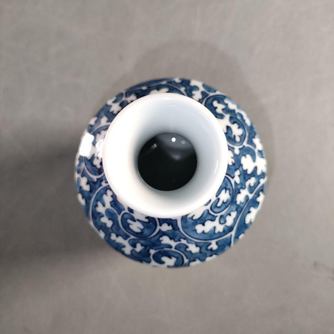 A1349-6/有田焼/源右衛門窯/染付唐草文だし入/共箱/和食器/懐石道具/