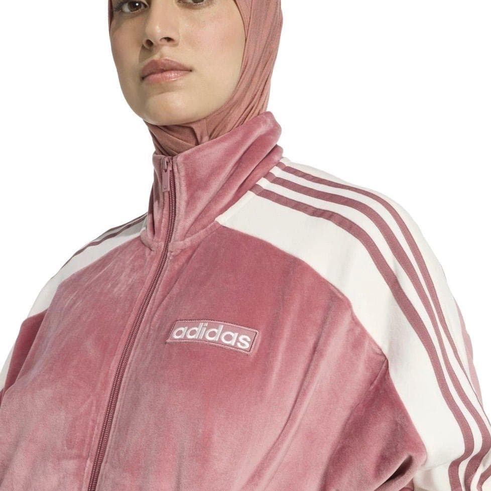 adidas アディブレイク ベロア トラックトップ 重盛さと美 M ピンク