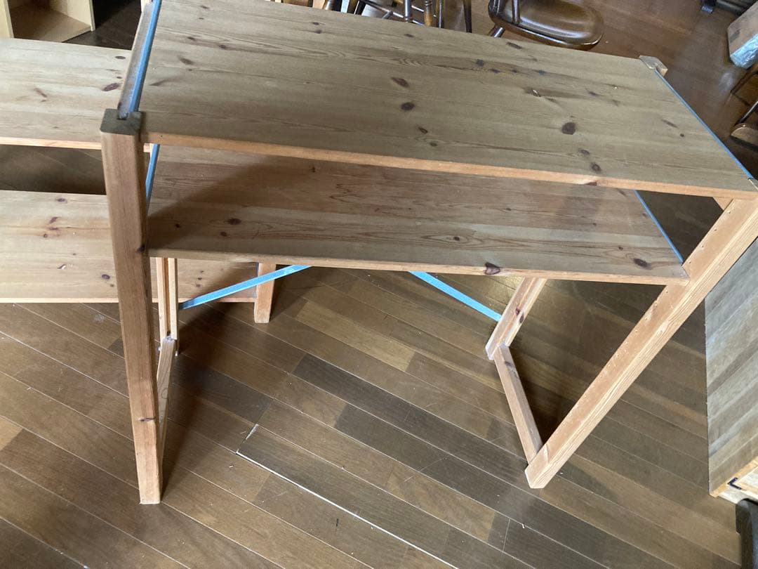 無印良品　木製3段シェルフ 2つ　(幅83㌢　奥行39㌢　高さ80㌢)