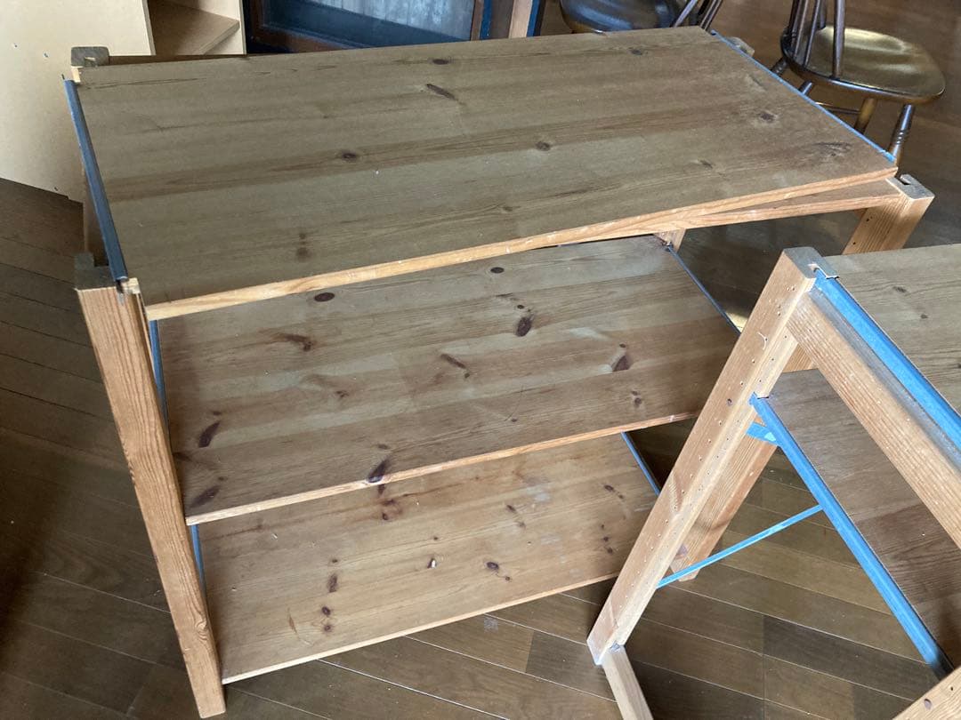 無印良品　木製3段シェルフ 2つ　(幅83㌢　奥行39㌢　高さ80㌢)