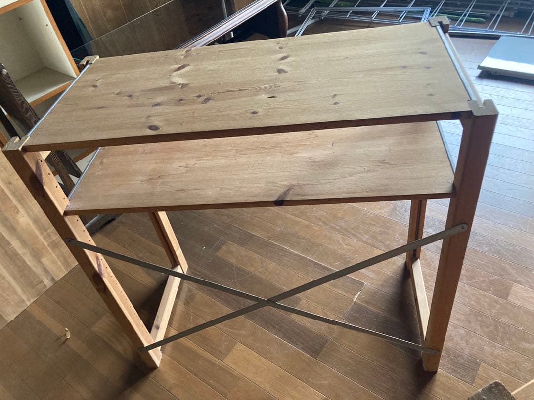 無印良品　木製3段シェルフ 2つ　(幅83㌢　奥行39㌢　高さ80㌢)