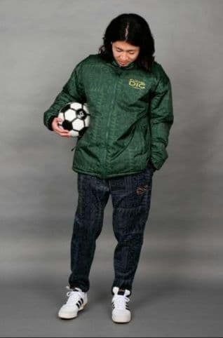 【新品未使用】ルースイソンブラ 中綿 昇華 ピステ ジャケット 緑 L パーカー