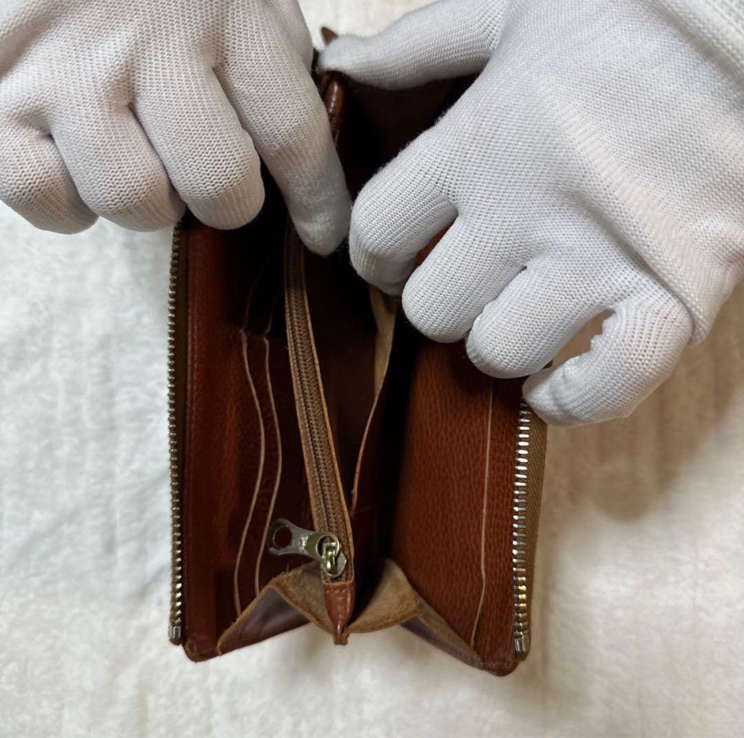 【良品】IL BISONTE（イルビゾンテ） 本革 L型ロングウォレット レザー