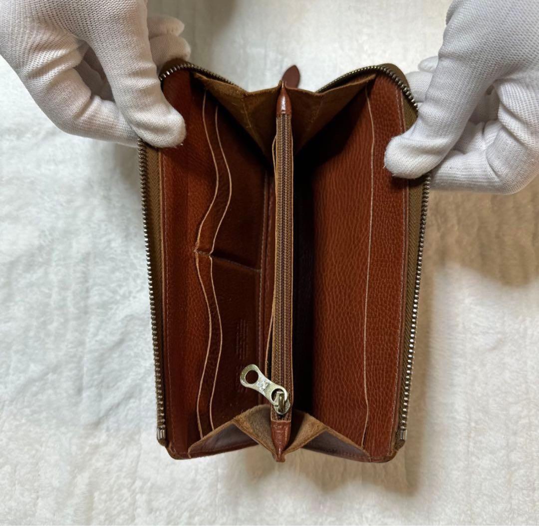 【良品】IL BISONTE（イルビゾンテ） 本革 L型ロングウォレット レザー