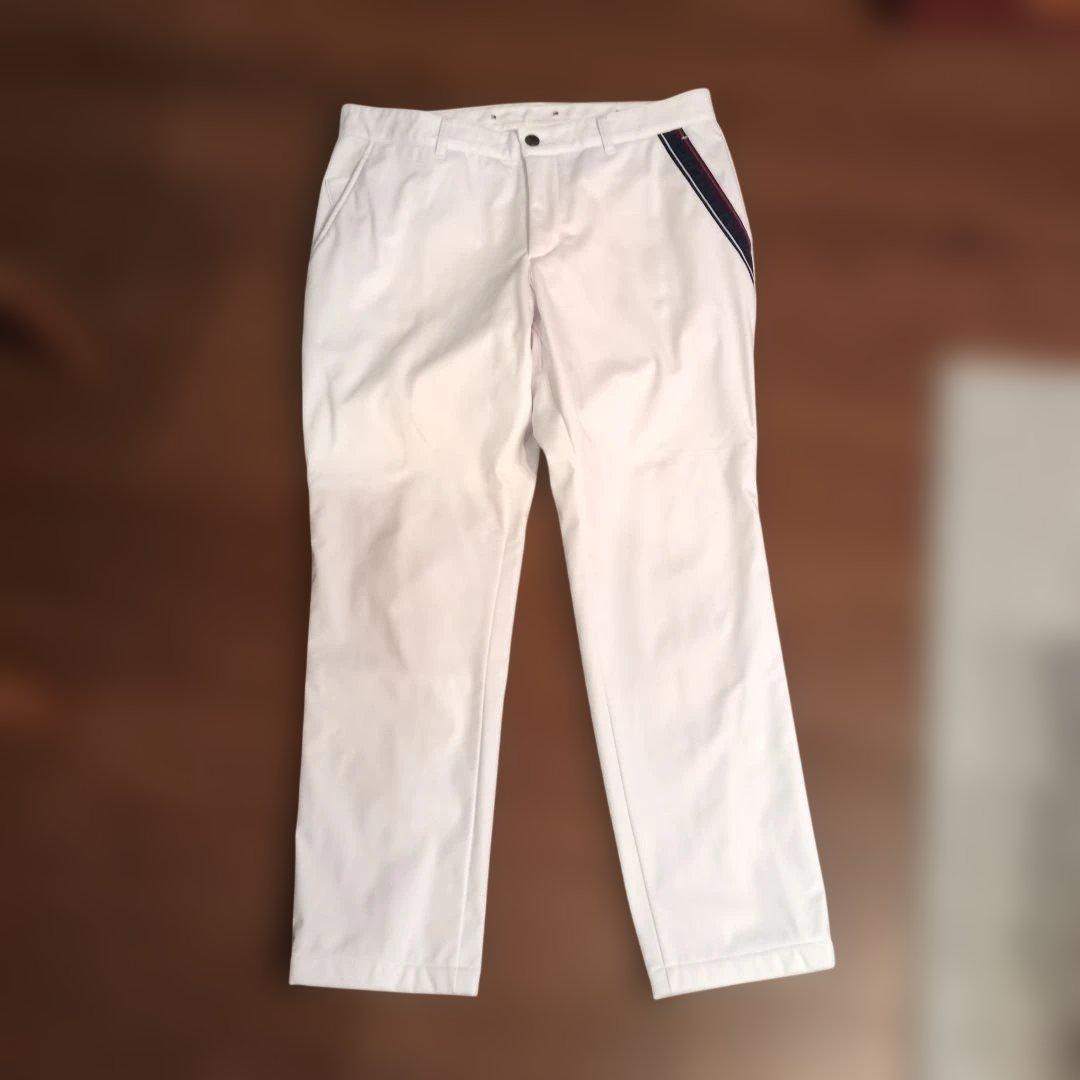 トミーヒルフィガーゴルフ防風 フリース ホワイト パンツ LL