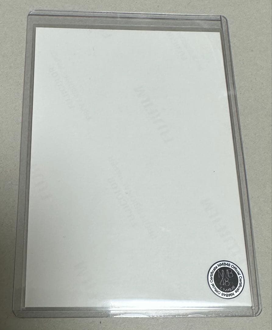 NMB48 新澤菜央 直筆 サイン 生写真 ①