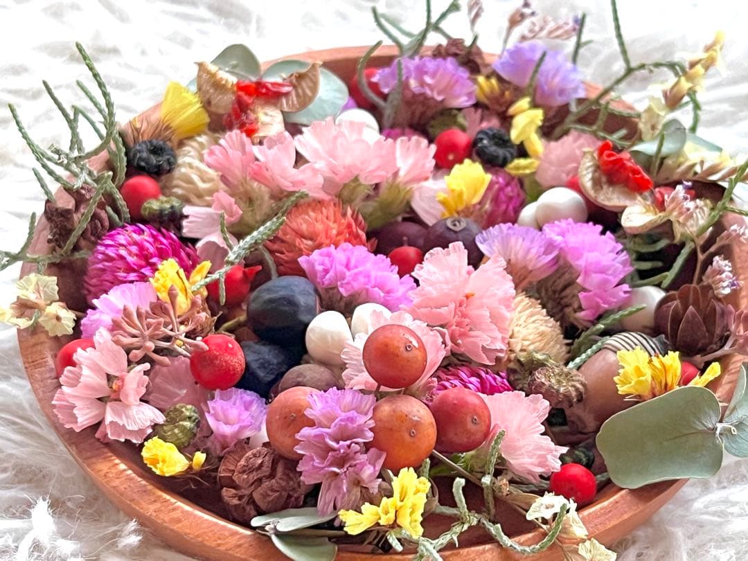 春花ドライフラワーミックス 花材❤️バーバリウム・レジン・キャンドル・ハンドメイド