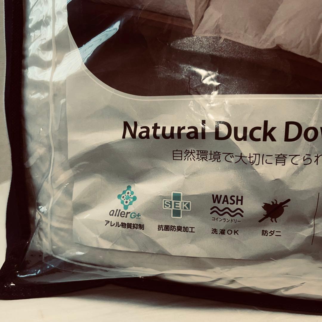 新品 日本製羽毛掛け布団シングルナチュラルダックダウン90%150x210cm