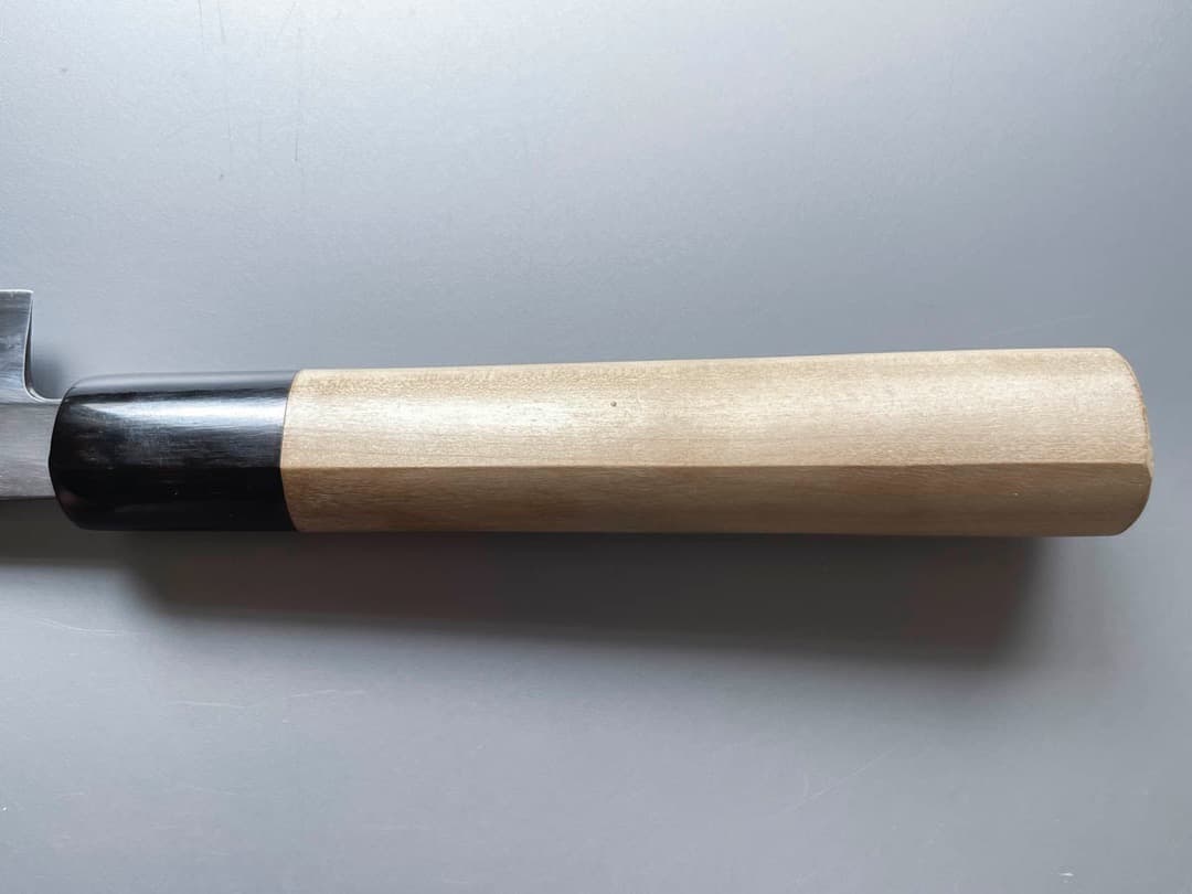 京都 有次 本焼 柳刃包丁 尺寸（30cm） 鞘付き 新品水牛柄