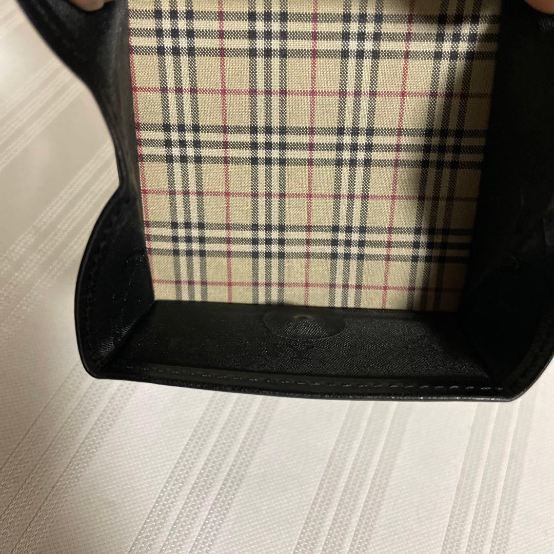 未使用品 バーバリー BURBERRY 小銭入れ ケース レザー ブラック