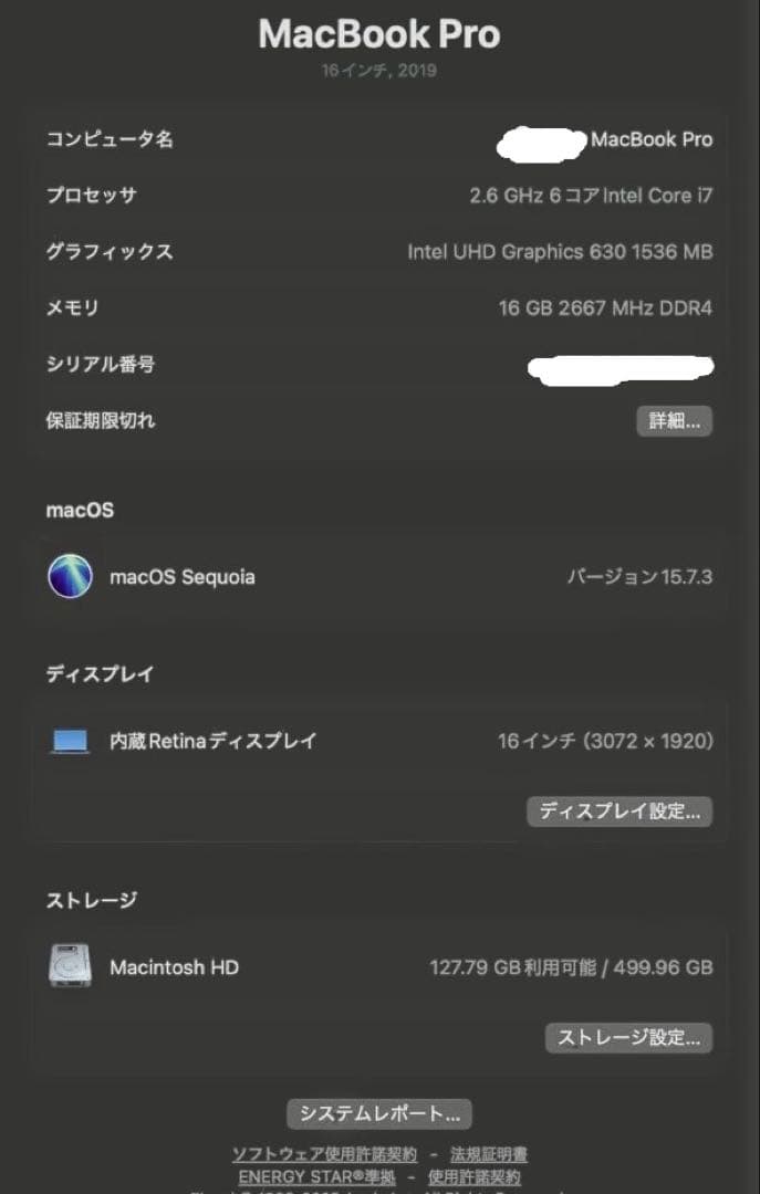 かるまかるま【充放電63回】極美品MacBook Pro 16 2019