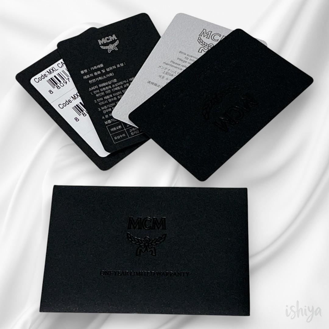 【未使用品】MCM レザー コンパクト ケース カードケース エムシーエム