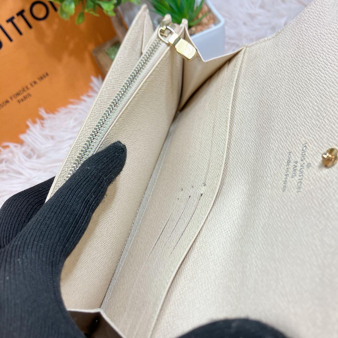 ！美品！ ルイヴィトン ダミエアズール ポルトフォイユ サラ レディース 長財布