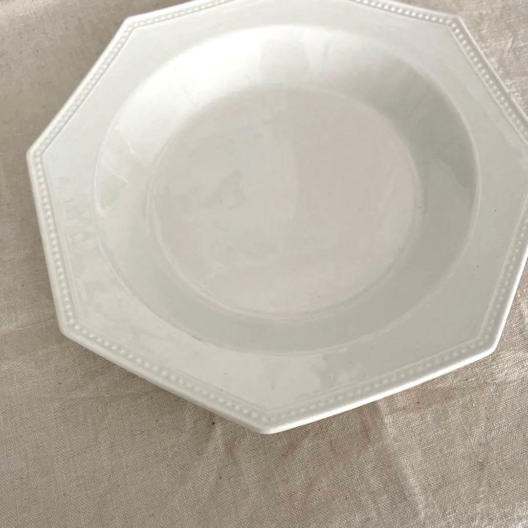 クレイユエモントロー オクトゴナル octogonale 深皿　パール　美品
