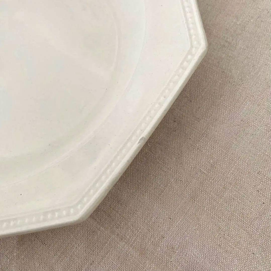 クレイユエモントロー オクトゴナル octogonale 深皿　パール　美品