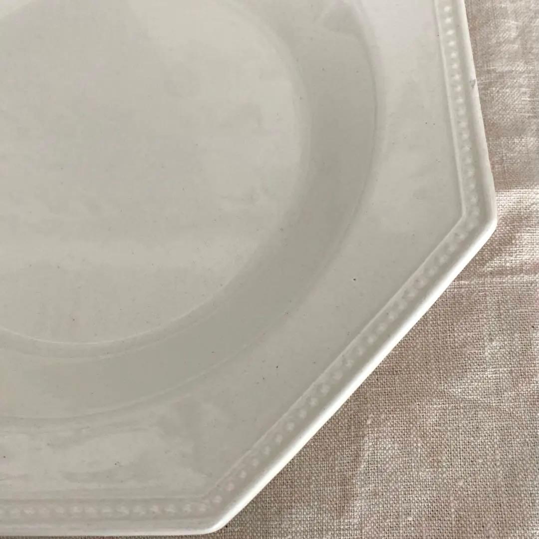 クレイユエモントロー オクトゴナル octogonale 深皿　パール　美品