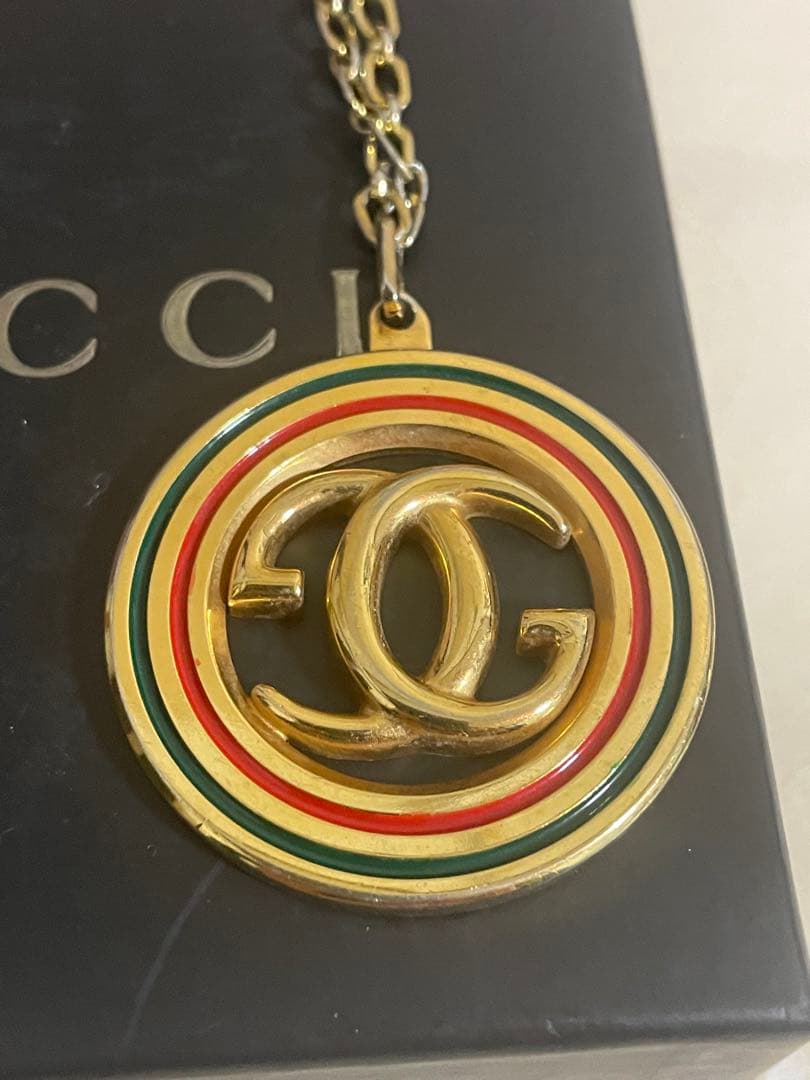 GUCCI グッチ ヴィンテージ シェリーライン Gロゴ ネックレス