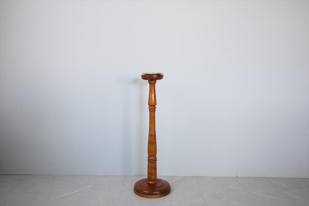 英国アンティーク木製スモーカーズスタンド/灰皿アシュトレイ/タバコ(92-201