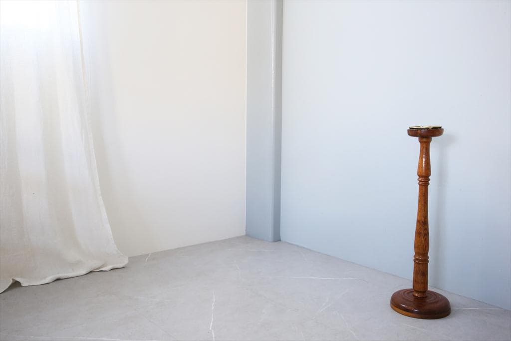 英国アンティーク木製スモーカーズスタンド/灰皿アシュトレイ/タバコ(92-201