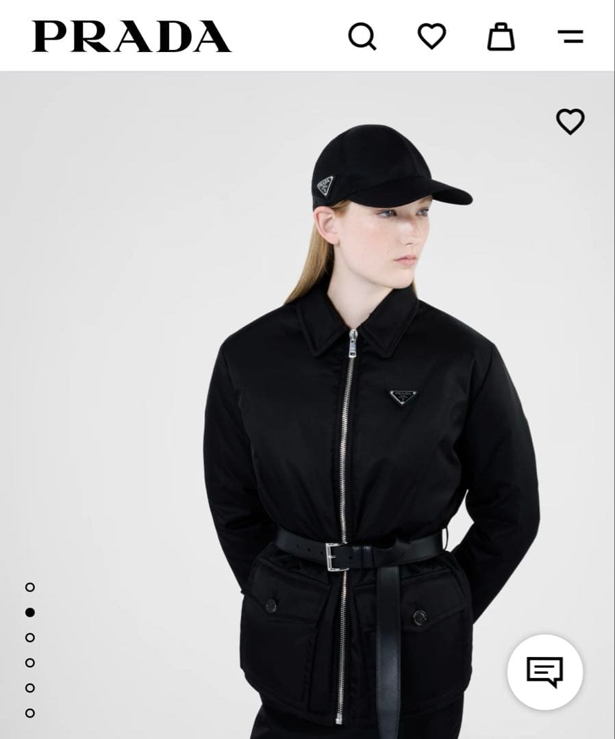 【美品】PRADA Re-Nylon ロゴキャップ