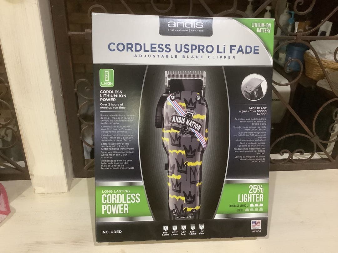 理容美容Andis Cordless USPro Li Fade バリカン