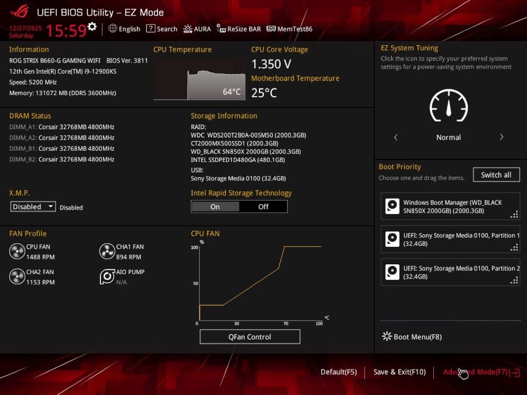 【動作確認済み】Intel Core i9-12900KS CPU