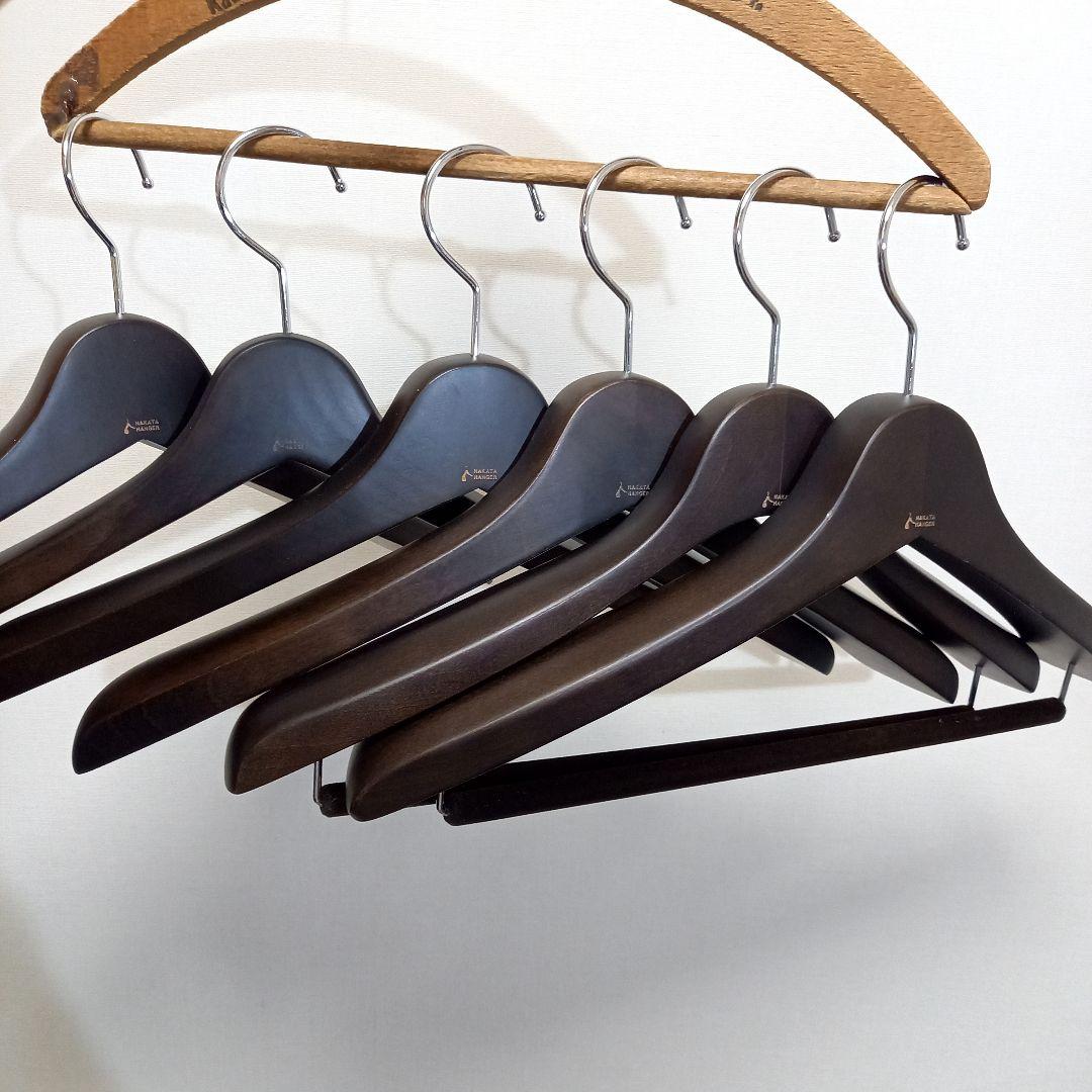 中田ハンガー スーツハンガー ジャケットハンガー コートハンガー 6本セット