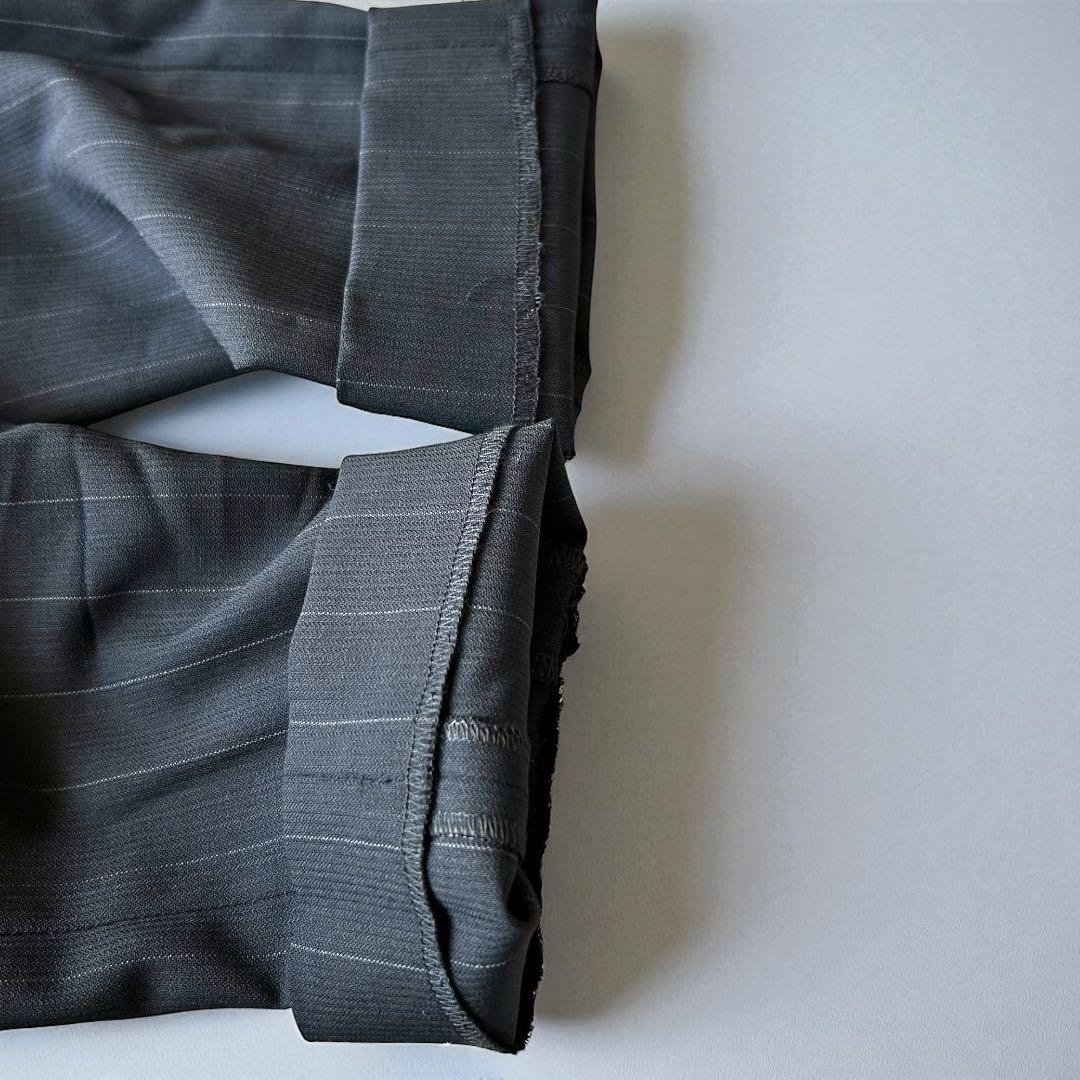 GIORGIO ARMANI ワンピース　バージンウール　ピンストライプ　黒