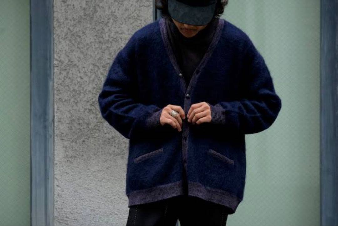 美品 FILL THE BILL モヘア カーディガン ニット定価¥46,200