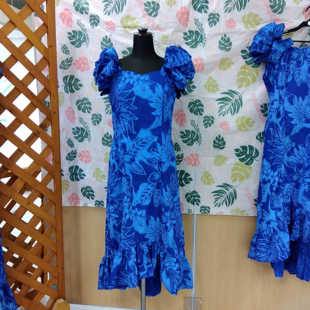 8着セット　フラ用青色フリルドレス