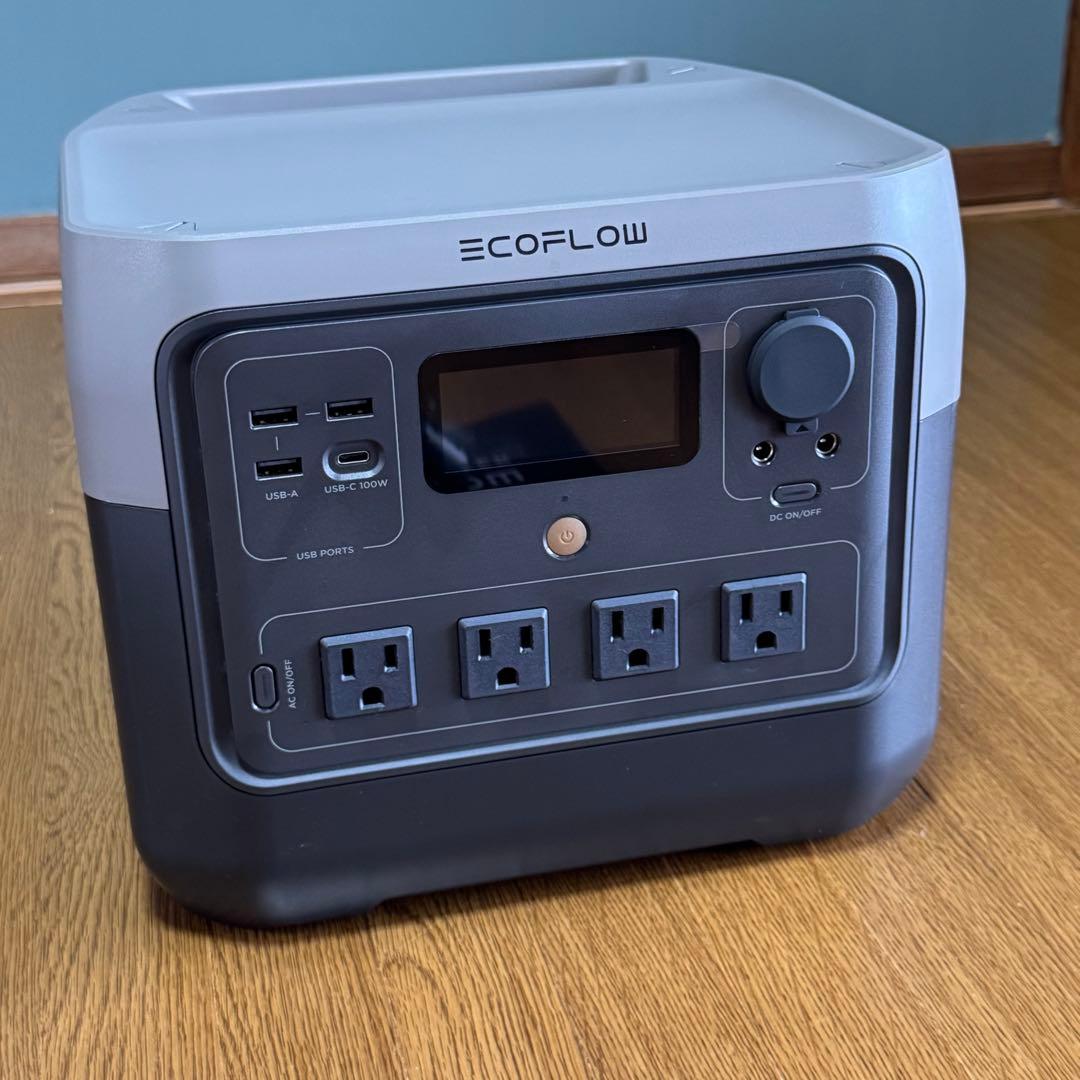 【使用少ない】ECOFLOW  2 PRO ポータブル電源【車内使用】