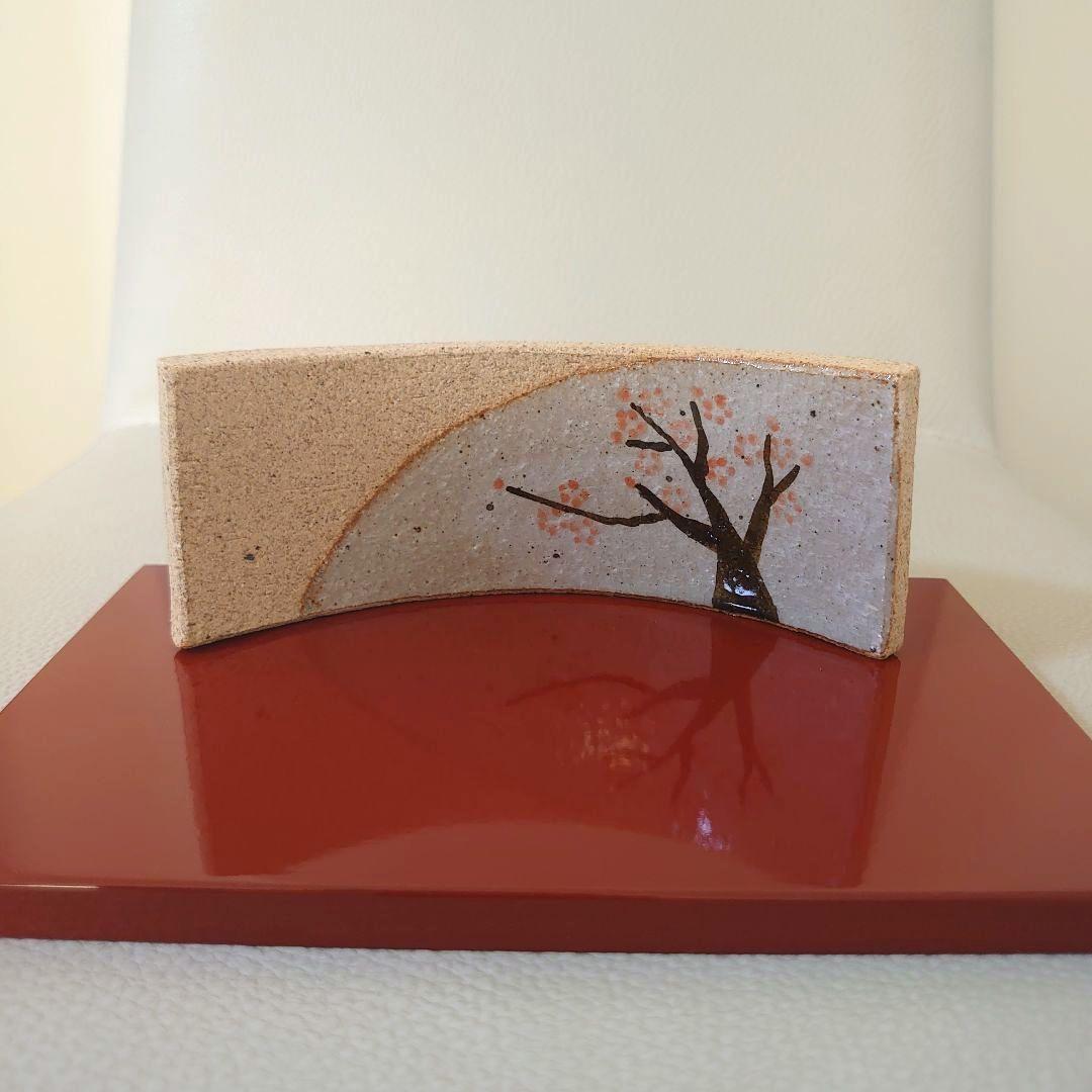 たち吉　陶器製　雛人形　屏風・台座付　ほら工房　浜田純子作　橘吉　ひな人形