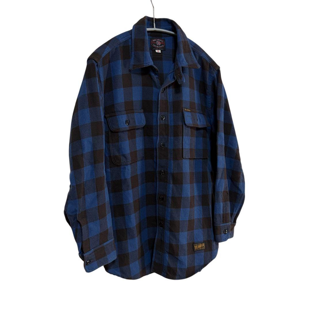 N-801 toys mccoy トイズマッコイ　ブロックチェックシャツ　ブルー