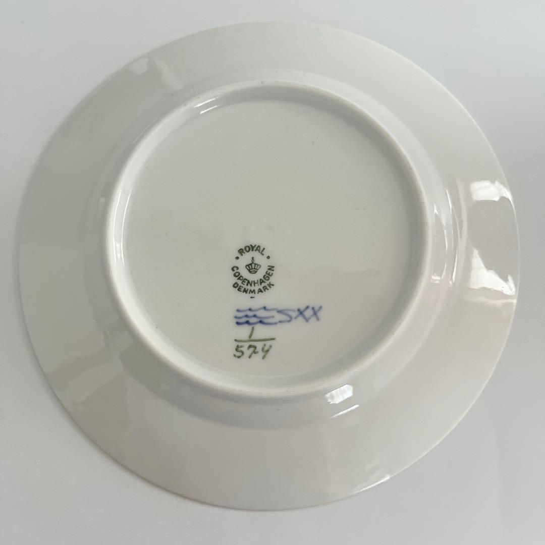 ロイヤルコペンハーゲン ブルーフルーテッド ハーフレース #574プレート2枚①