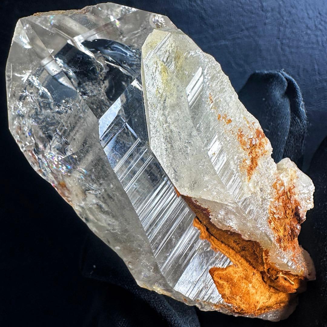 高透明度❗️レインボー☆コロンビアレムリアンシード クリスタル ポイントA1549