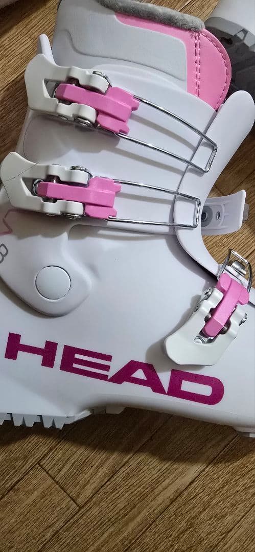 HEAD 子ども用スキー ブーツ ジュニア ホワイト/ピンク 24.5 新品