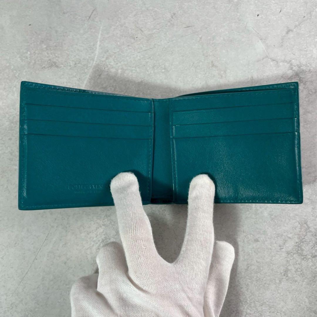 美品✨BOTTEGAVENETA マキシイントレチャート カセット 二つ折り財布