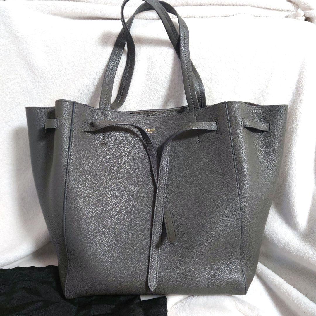 セリーヌ CELINEトートバッグレディースカバファントム　スモール　グレー