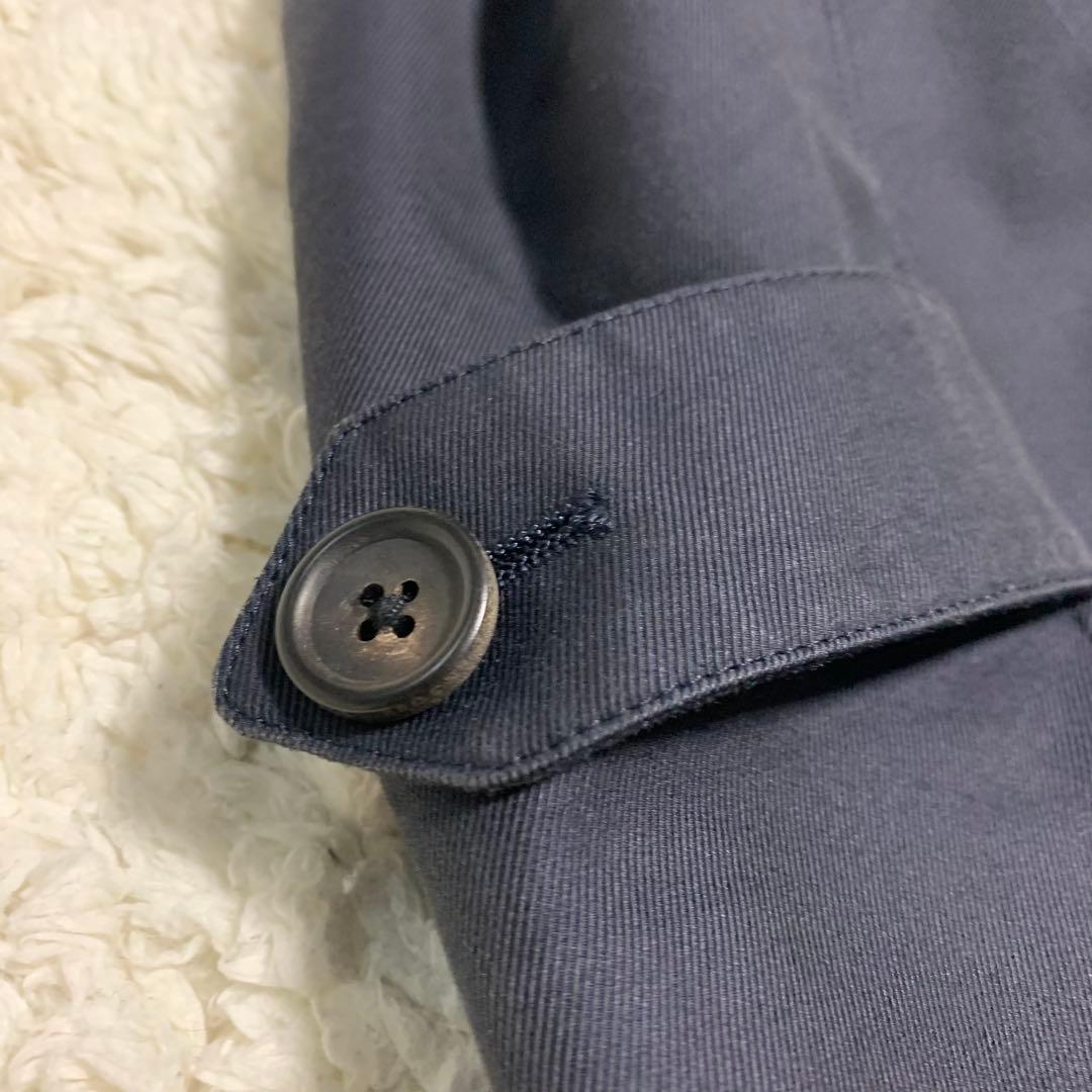 ブルックスブラザーズ ステンカラーコート 比翼 ライナー付き 紺