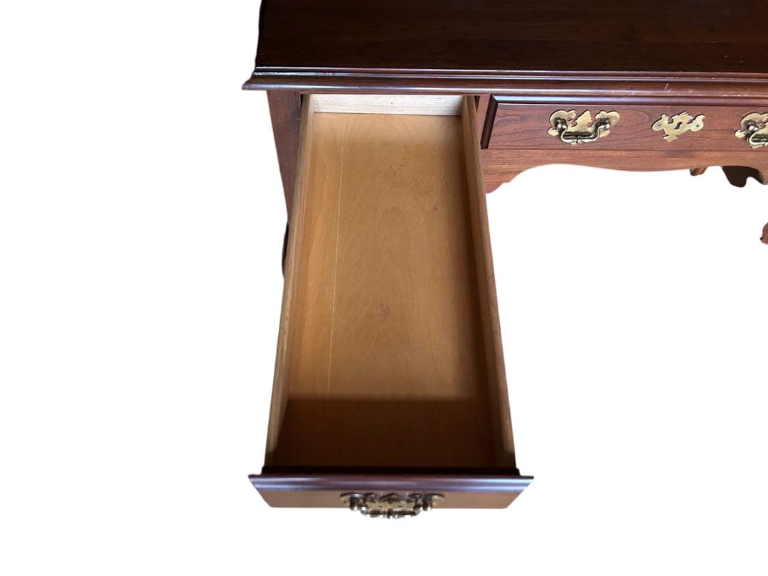 アンティーク オーク材 デスク コンソール 机 猫脚 書斎 学習