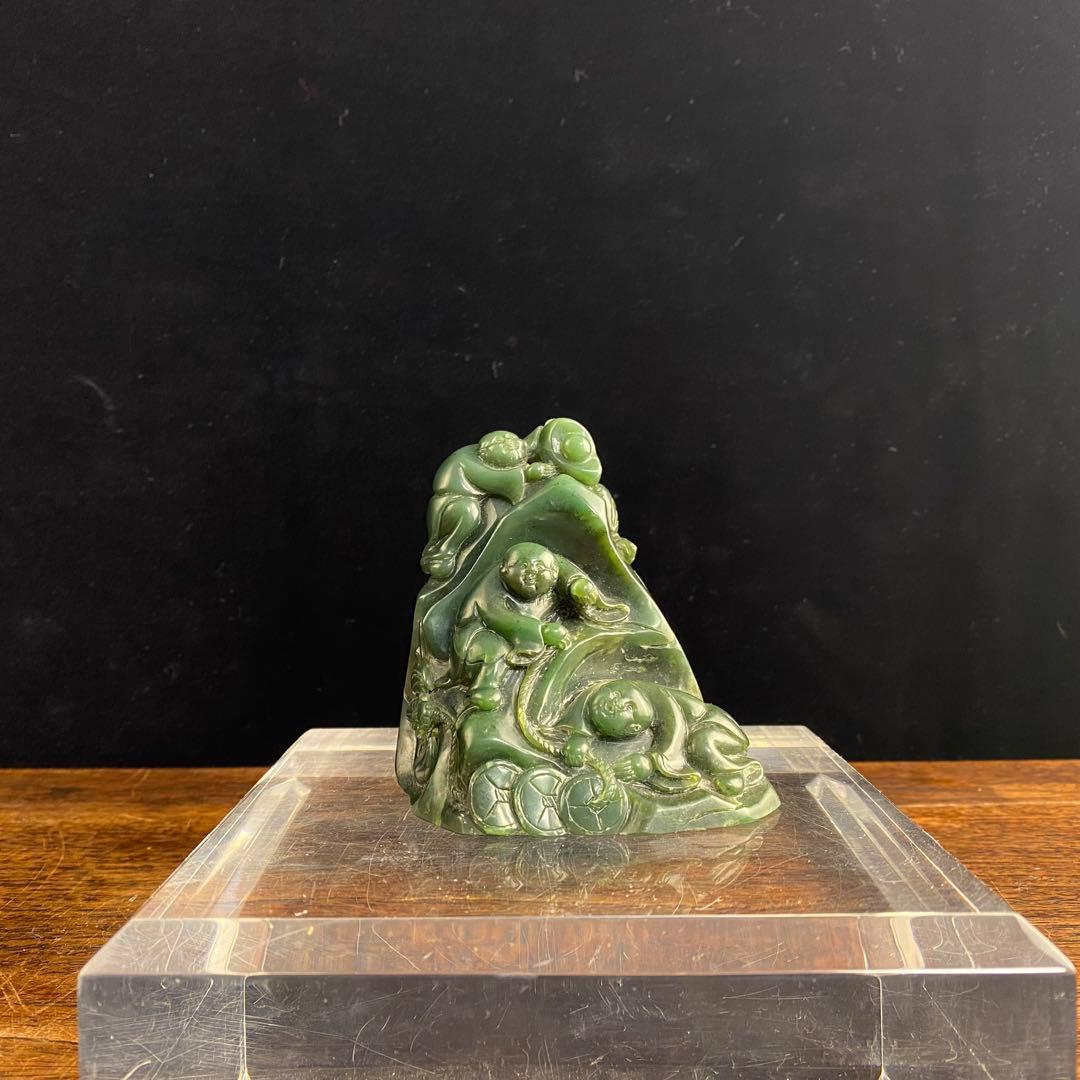 碧玉山子 中国古美術